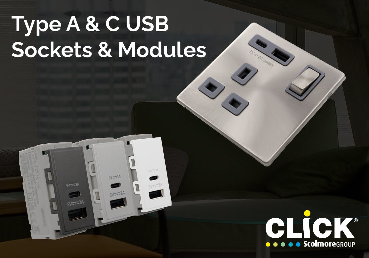Scolmore expands USBC socket outlet range Electrical Times