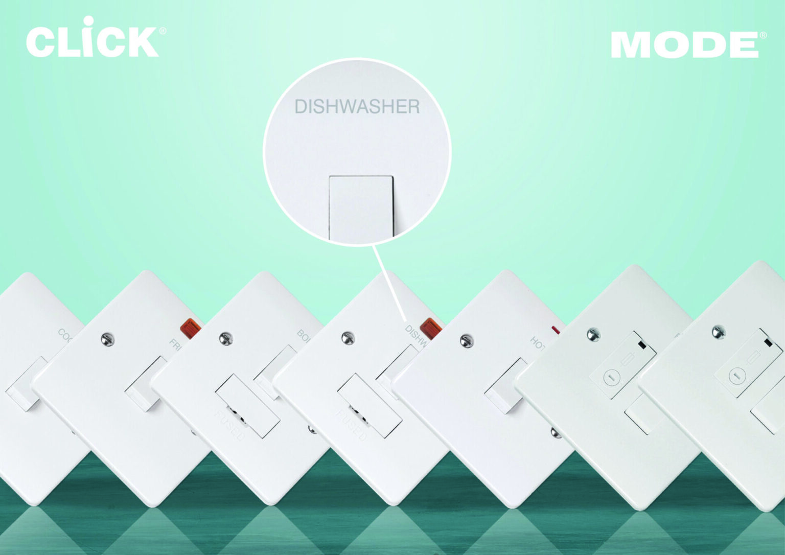 Click Led Light Switch Click Scolmore makes full suite of laser etched Mode 20A DP Switches ...
